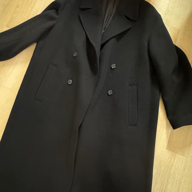 비바스튜디오 캐시미어 블렌디드 더블코트 블랙8