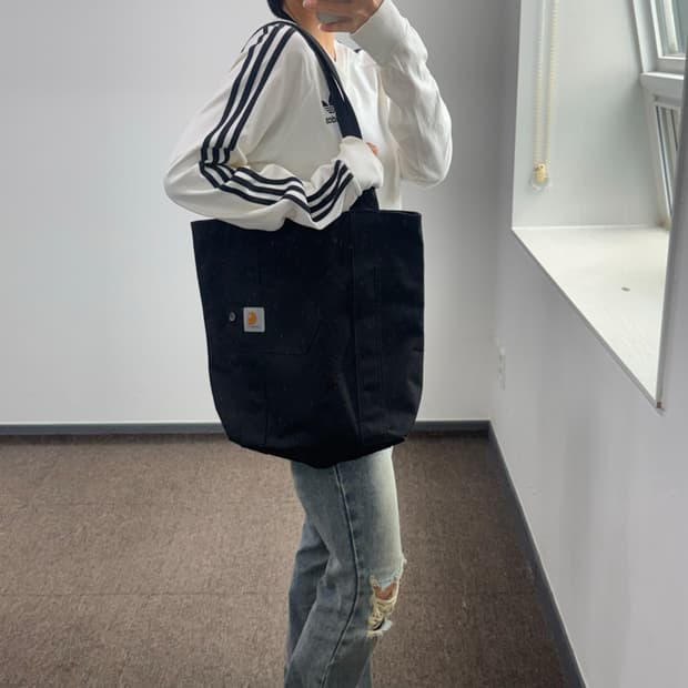 Carhartt 칼하트 블랙 에코백