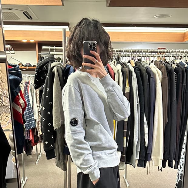 95)C.P Company 빈티지 그레이스톤 스웻셔츠