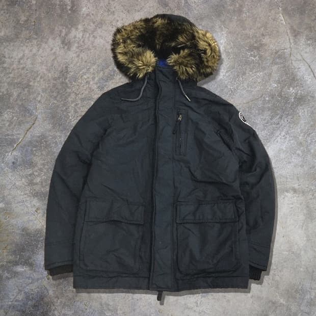 vintage fur puffer jacket