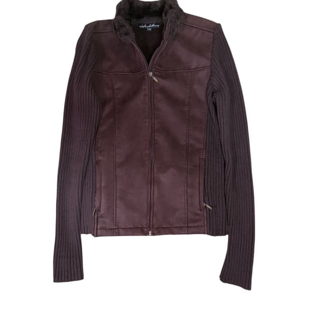 일본 스웨이드 니트 자켓