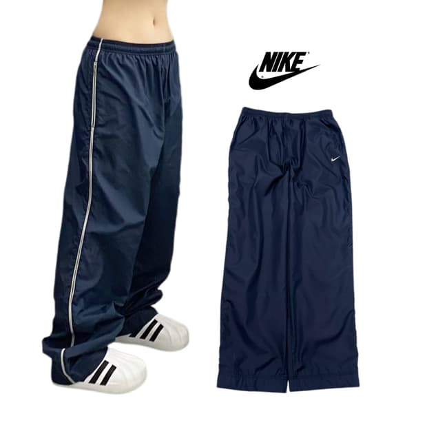 나이키 90s 스우시 올드스쿨 와이드 바람막이 트랙팬츠