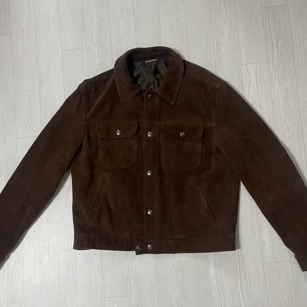 토니웩 스웨이드 트러커 자켓 L