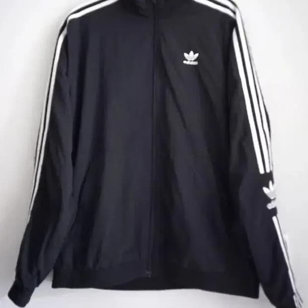 아디다스 락업 블랙 검흰 트랙탑 저지 져지집업 100/L