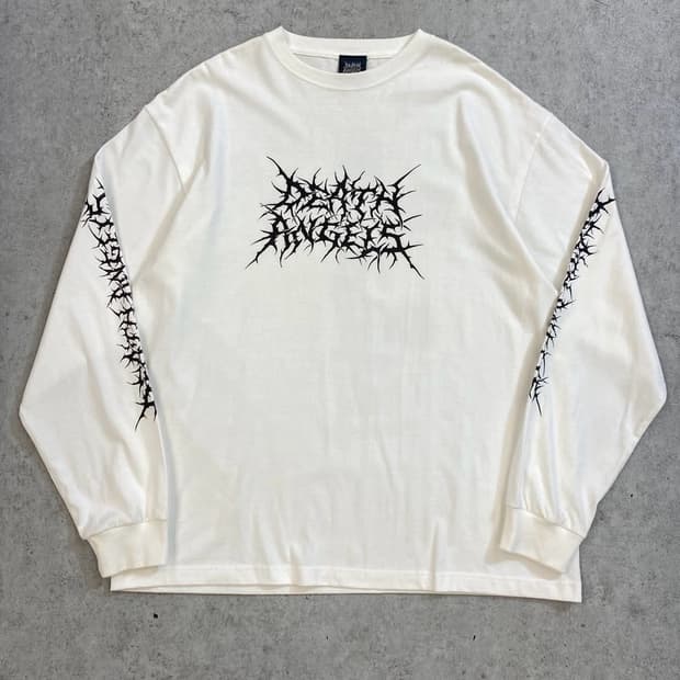 오타쿠 애니메이션 십자가 화이트 롱슬리브