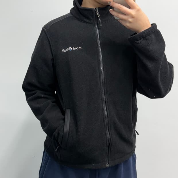 [L] 몽벨 블랙 플리스 집업