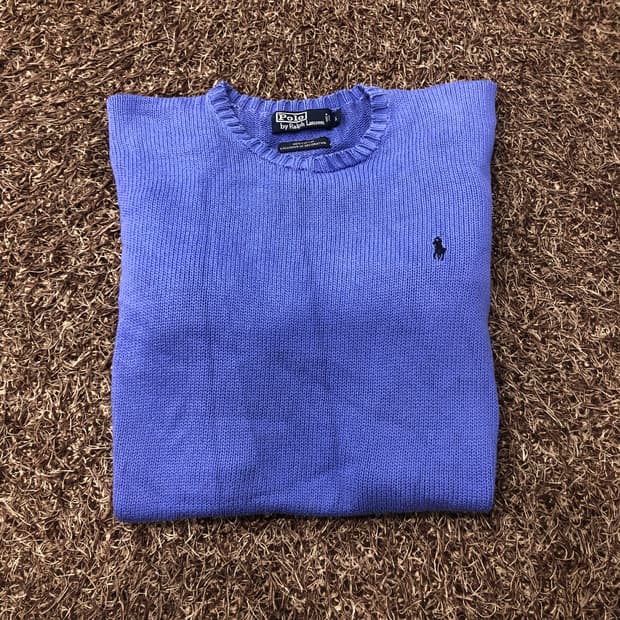 폴로 랄프로렌 블루 니트 스웨터