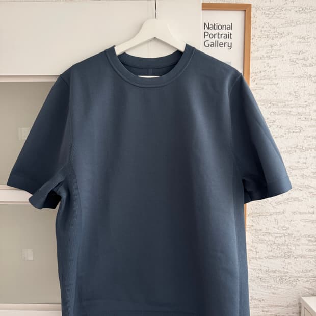 룰루레몬 라이트웨이트 니트 반팔 크루 M / 아이언블루