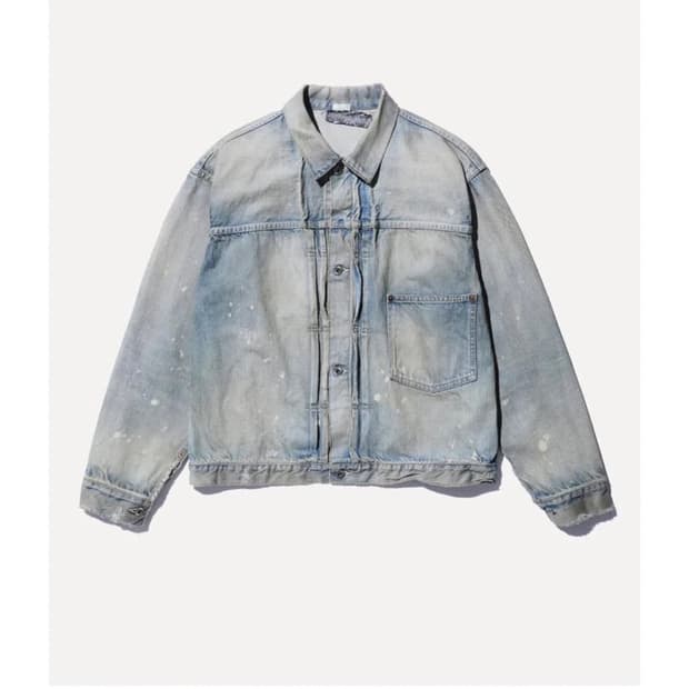 아프레쎄 A.presse 26ss 블리치 1st 데님자켓 50size