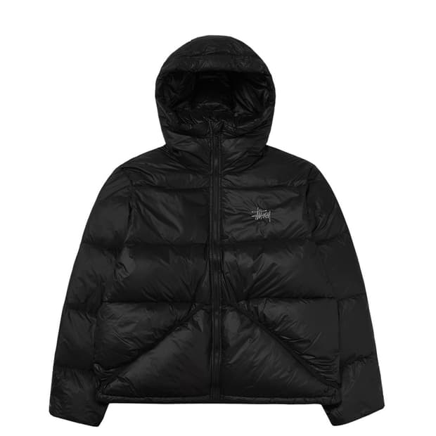 스투시 마이크로 립스탑 다운 파카 제트블랙 M 새상품