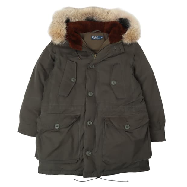 폴로 랄프로렌 카키 다운 콜드 파카 자켓