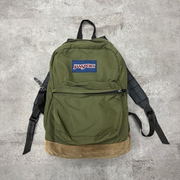 90s 잔스포츠 백팩 올리브/브라운