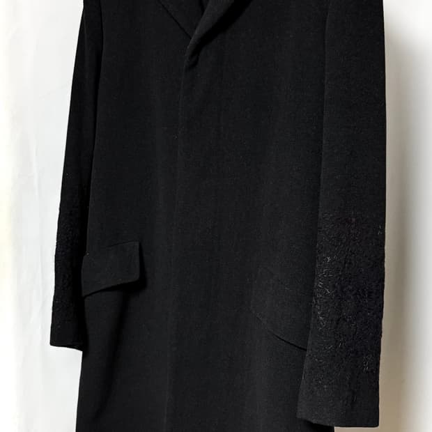 드리스반노튼 히든 밀리터리 헤비울 혼방 코트