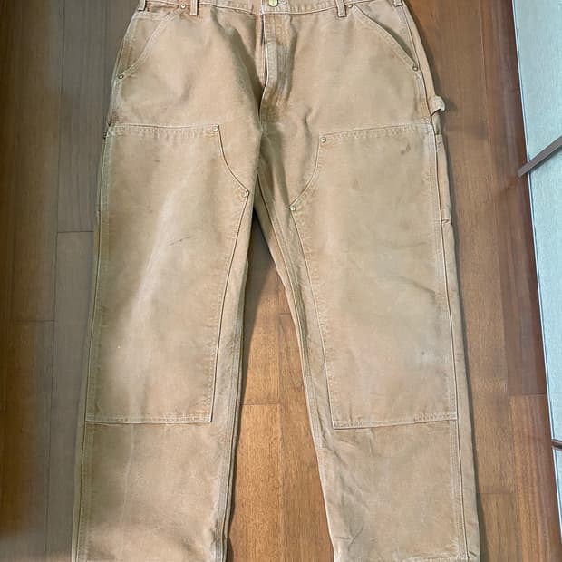 [38x30] 칼하트 더블니 워크 팬츠 베이지 USA