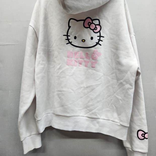 헬로키티 키티 빅 프린팅 후드티 L