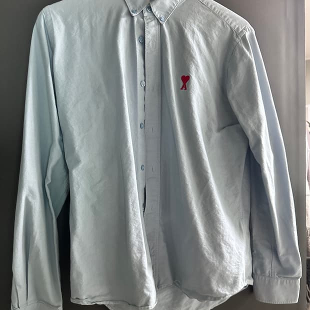 아미 옥스포드 하늘색 셔츠 (38)