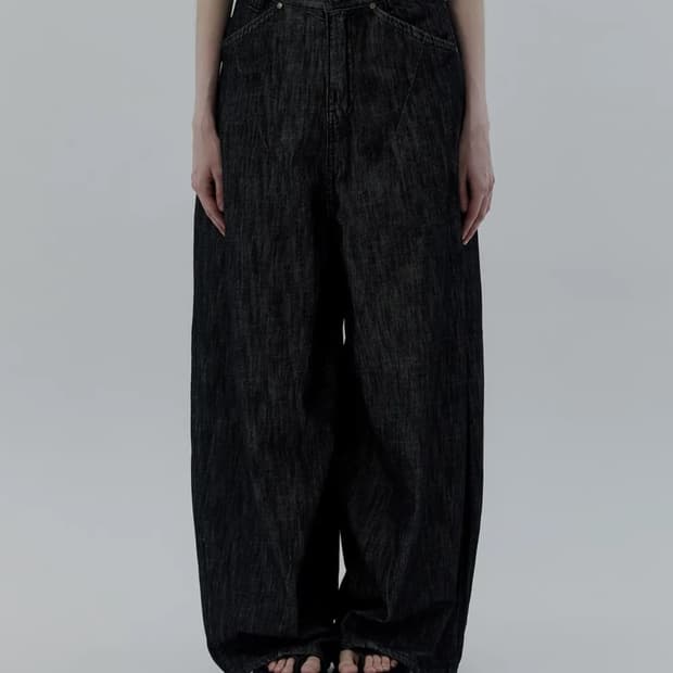 트리밍버드 벌룬핏 데님 팬츠