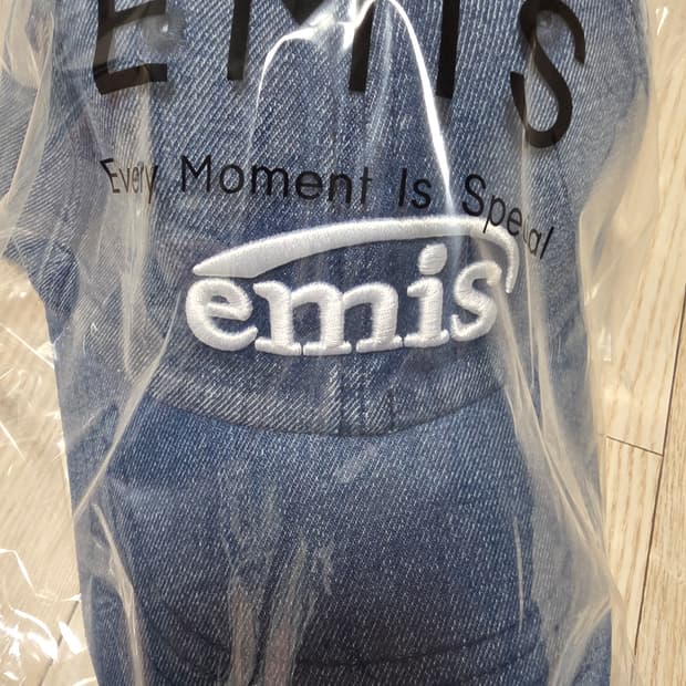emis 이미스 데님 볼캡 모자