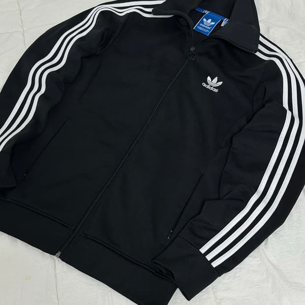 아디다스 파이어버드 삼선 유로파 트랙탑 블랙 미디움