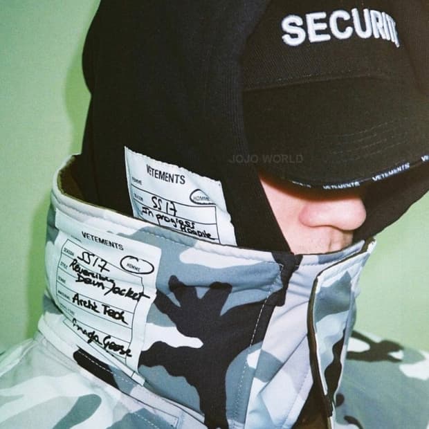VETEMENTS 베트멍 시큐리티 볼캡 모자