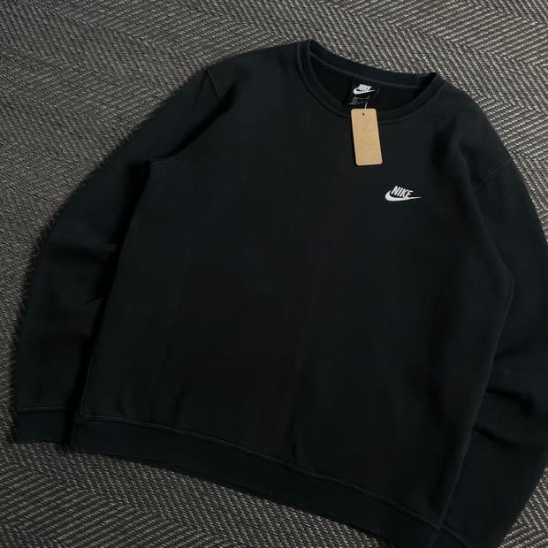 나이키 스우시 크루넥 스웻 맨투맨 블랙y 4647