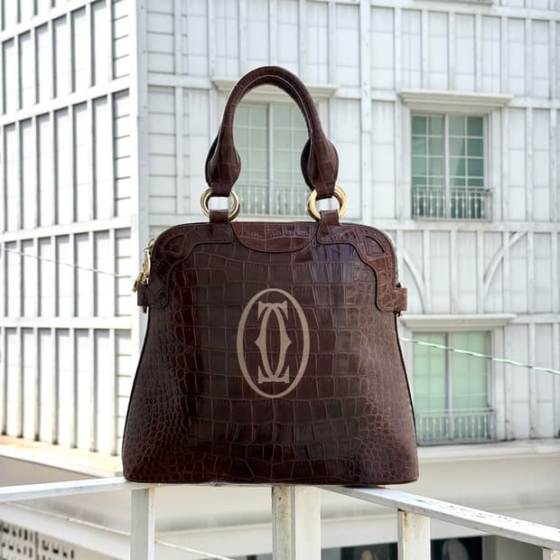 까르띠에 레드브라운 마르셀로 핸드백