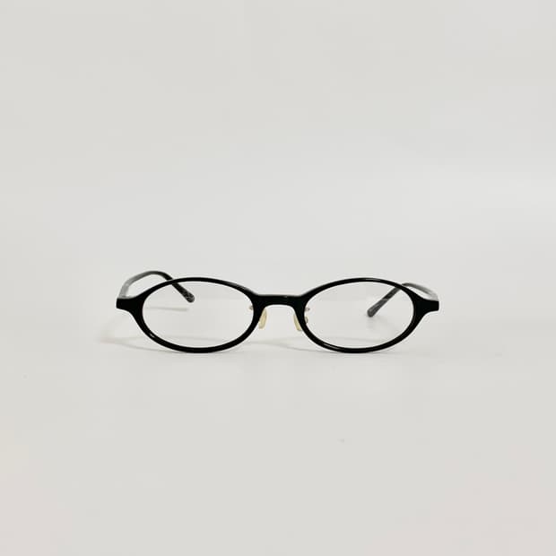 [픽키-323] 블랙 오벌 뿔테 안경테 안경