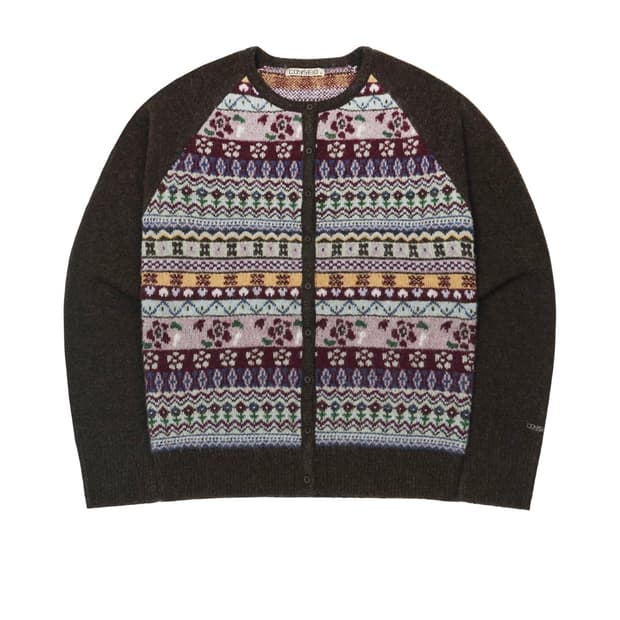코이세이오 가디건 COTTAGE KNIT CARDIGAN BROWN