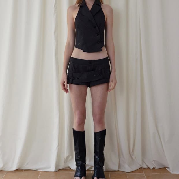 BOHEMIAN SEOUL halter button vest