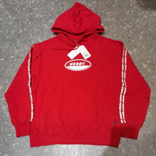 💥(새상품) 널디 후드 레드 (S) 
