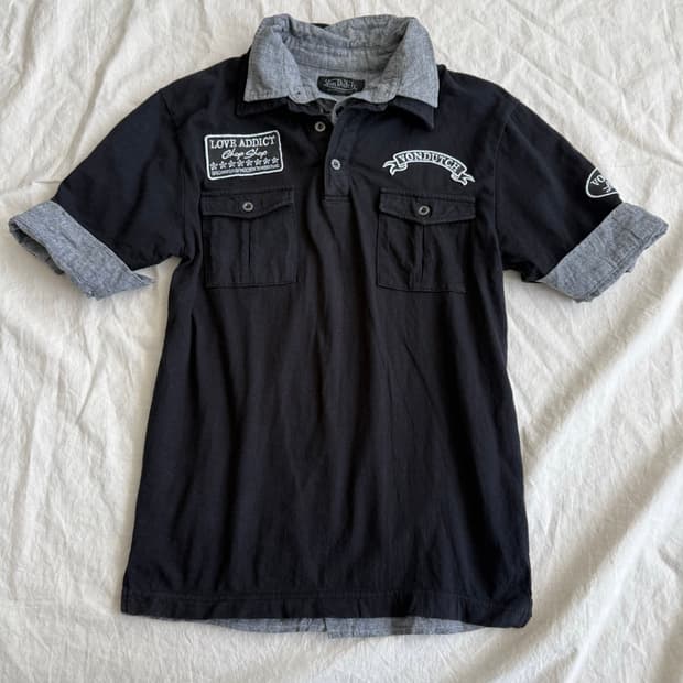 본더치 레이어드 반팔 탑