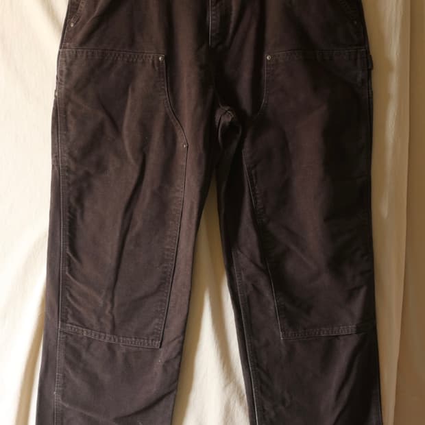 허리40 칼하트 더블니 팬츠 브라운 B-136 Dkb