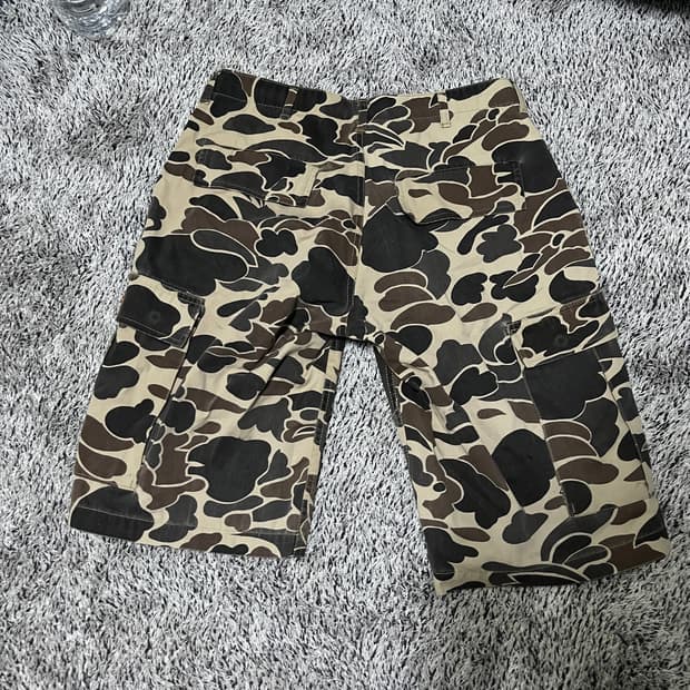 스투시 90s 카모 하프팬츠