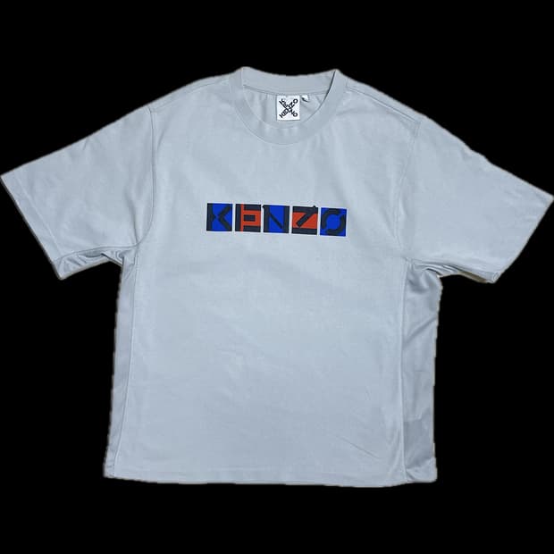 [L] 겐조 KENZO SS21 알파벳 로고 루즈 반팔 티셔츠