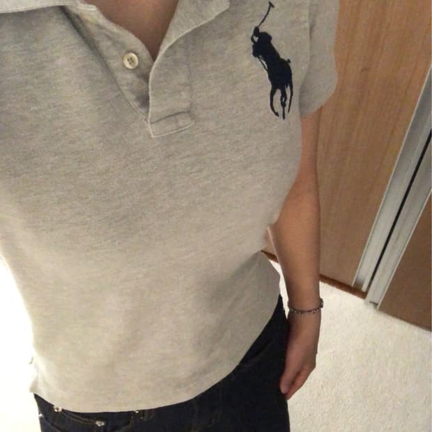 폴로 랄프로렌 빅포니 카라 반팔티 그레이