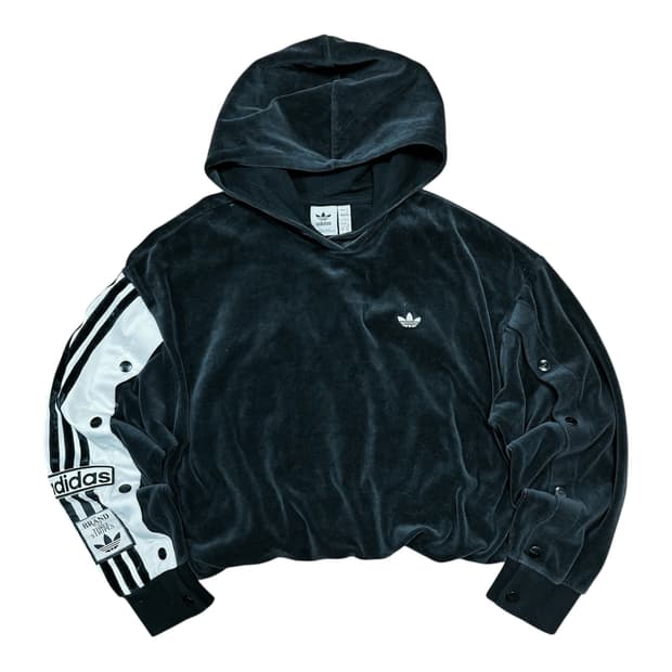 ✨ (바배) 아디다스 벨루어 크롭 후드티 