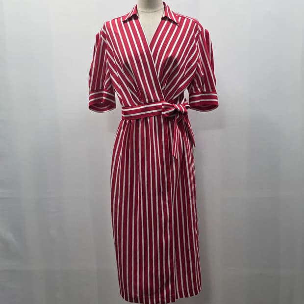 1336  산드로 sandro 스트라이프 랩 원피스 79-43