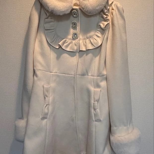 앙크루즈 리본 비쥬 코트 히메갸루 라떼갸루 달천깔 양산형