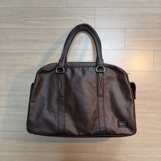요시다포터 porter 프리스타일 보스턴백 브라운 (미사용에 가까움)