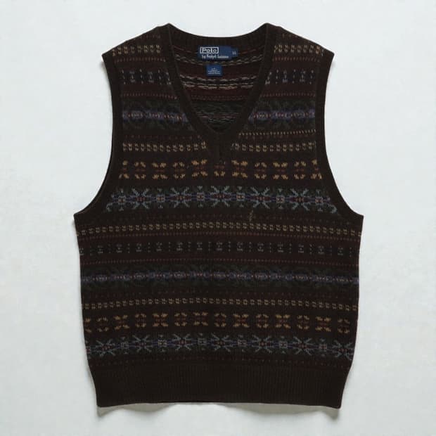 105)Polo 폴로 랄프로렌 페어아일 울 니트조끼