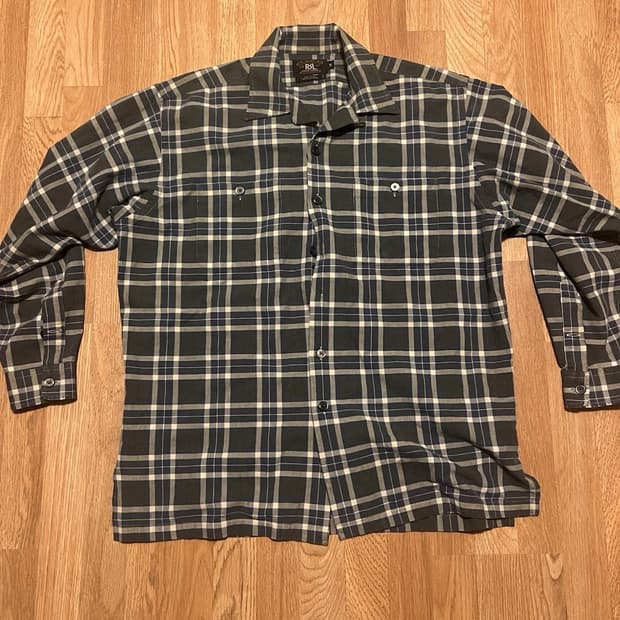 RRL 더블알엘 플레이드 트윌 워크셔츠