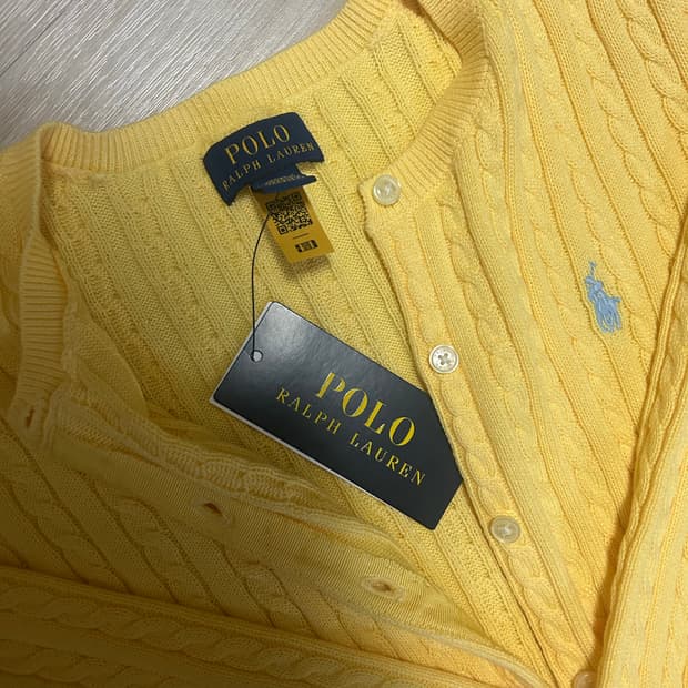 폴로 랄프로렌 걸즈 케이블 니트 가디건