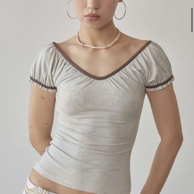 스컬프터 Tourist Scoop Back Tee Raw
