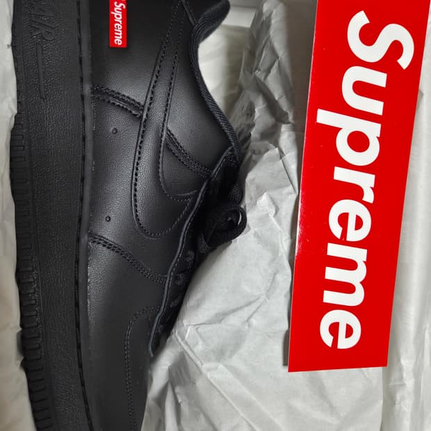 [260]나이키 슈프림 에어포스1 로우 블랙