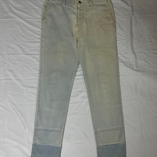 Maison Margiela Contrasting Hem Jeans 50