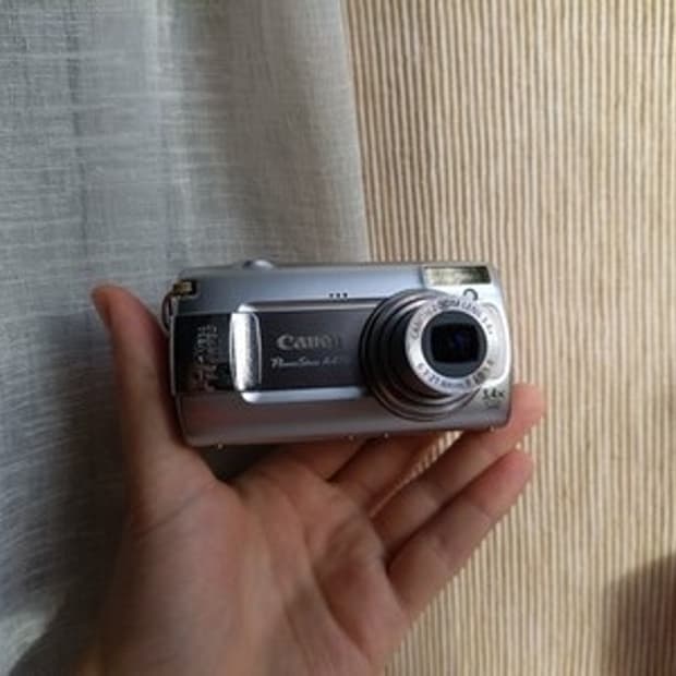 캐논 A470 빈티지디카(상태좋음,작동확인)