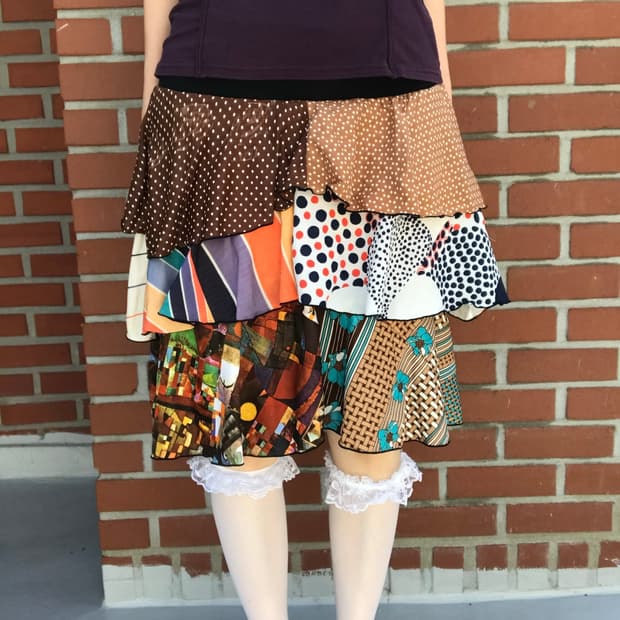 vintage patchwork skirt