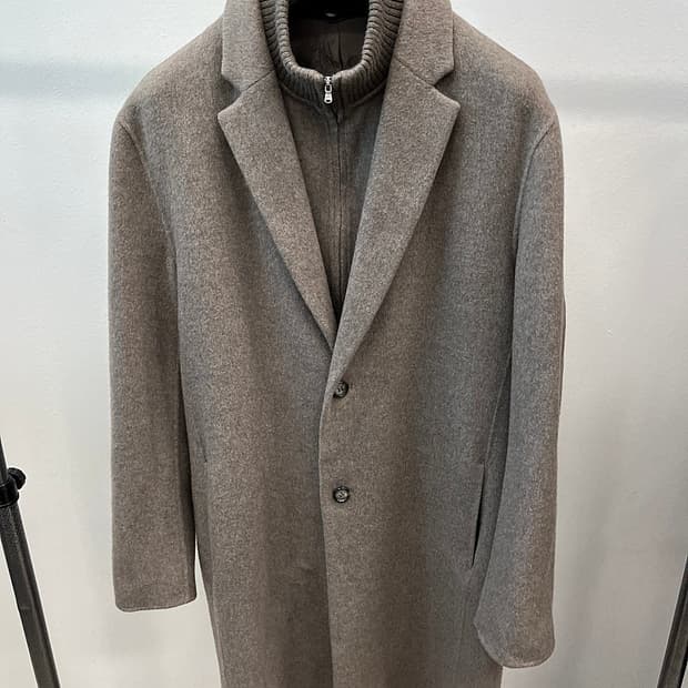 105-110) 반하트 핸드메이드 캐시미어 코트 