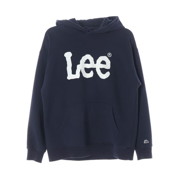 LEE 빅로고 네이비 스웨트 후드티 S