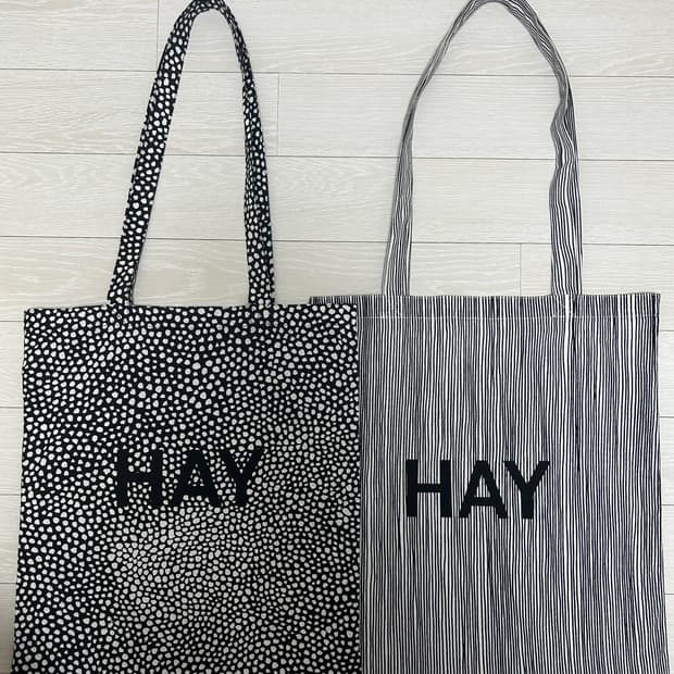 헤이 HAY 에코백 도트/스트라이프 일괄